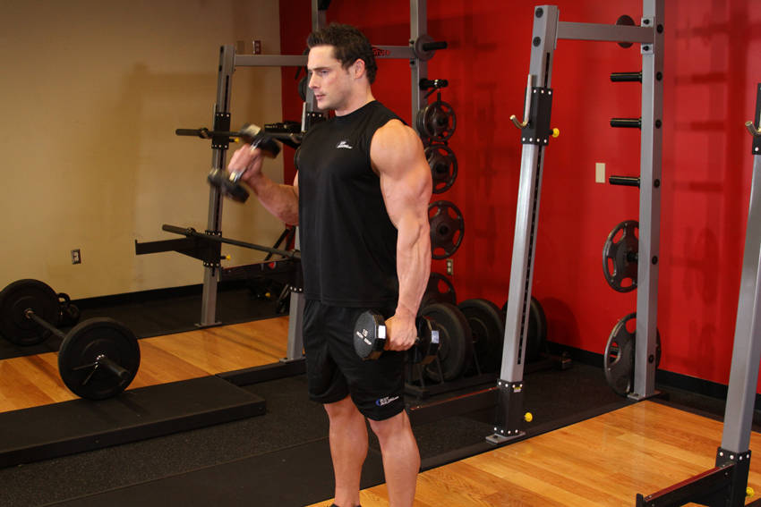 Alternate Hammer Curl demonstration