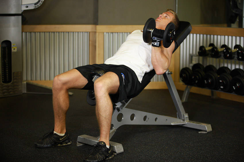 Alternate Incline Dumbbell Curl demonstration