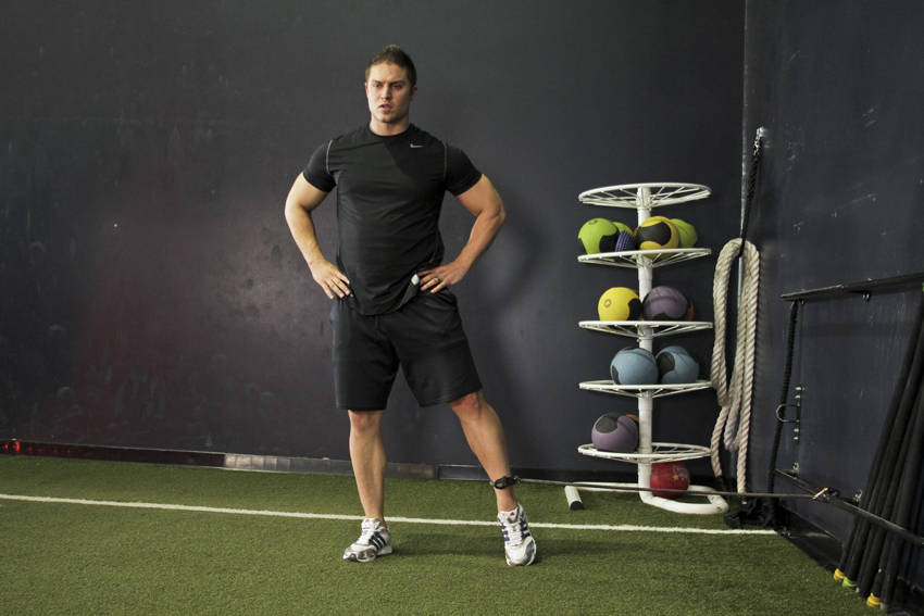 Band Hip Adductions — start position