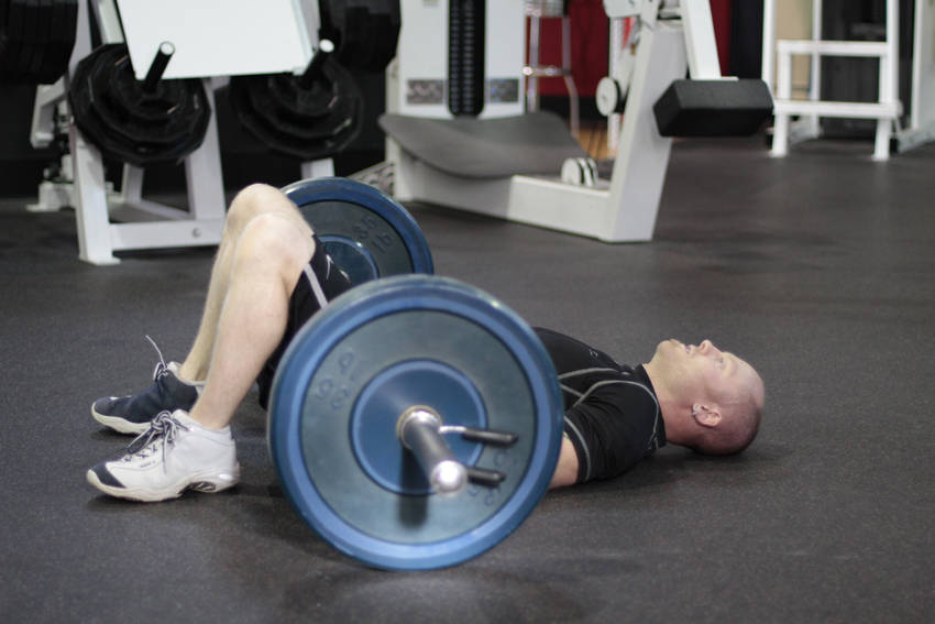 Barbell Glute Bridge — start position