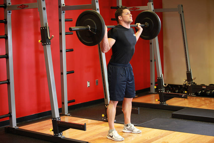 Barbell Back Squat demonstration