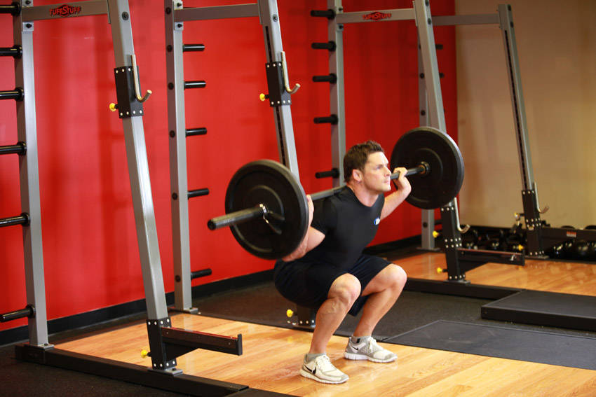 Barbell Back Squat — end position