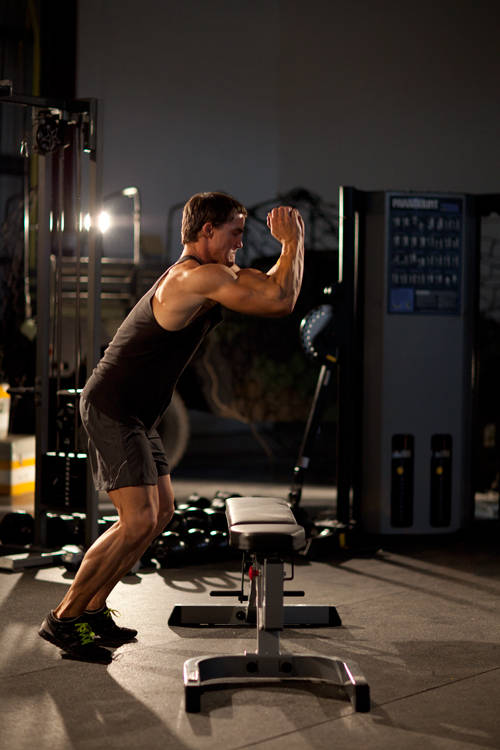 Bench Jump — start position