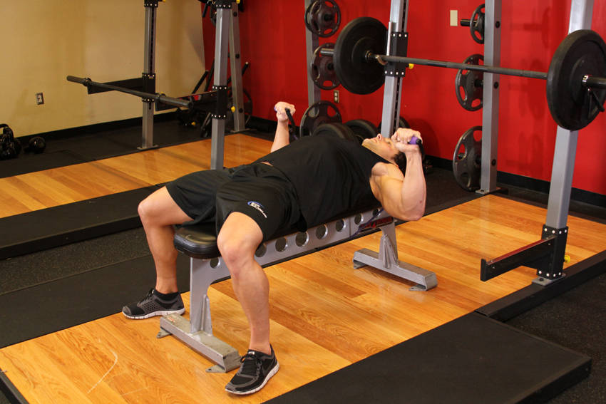 Bench Press - With Bands — start position