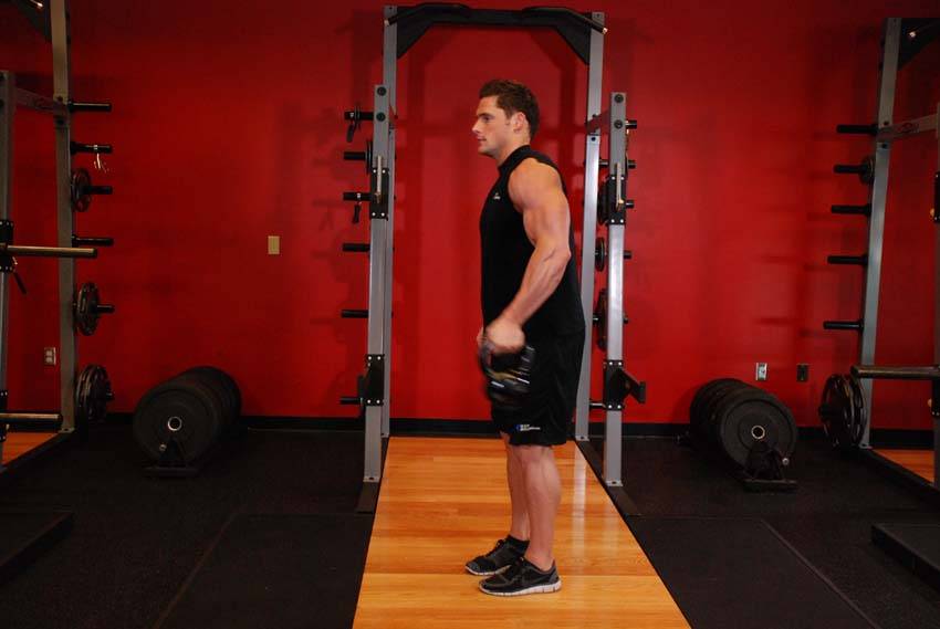 Bottoms-Up Clean From The Hang Position — start position