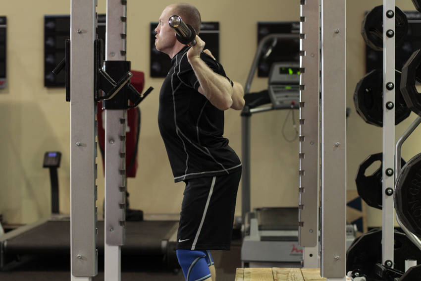Box Squat — start position
