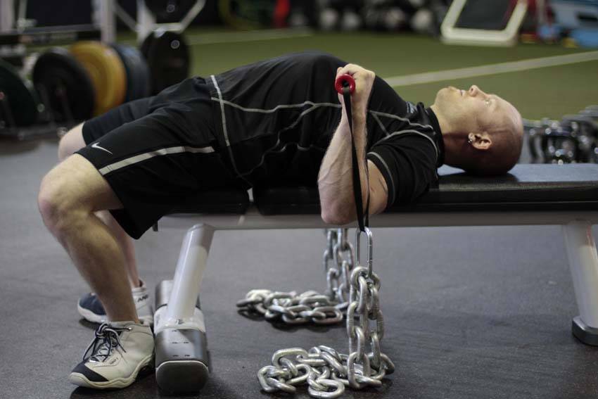 Chain Press — start position