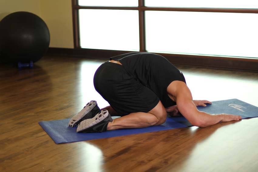 Child's Pose — start position