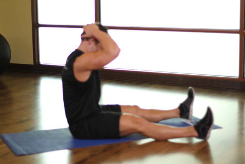 Chin To Chest Stretch — start position
