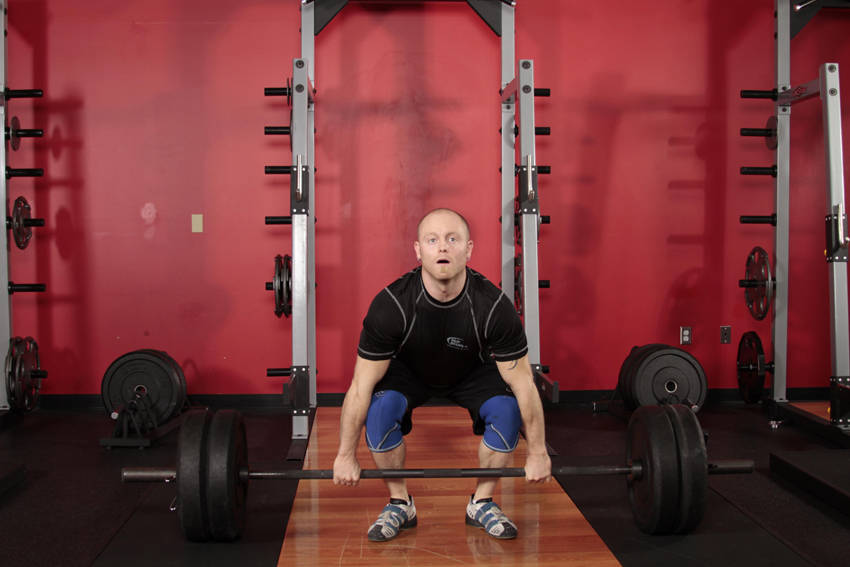 Clean Deadlift — start position