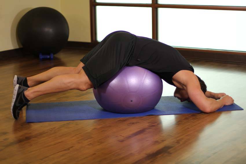 Downward Facing Balance — start position
