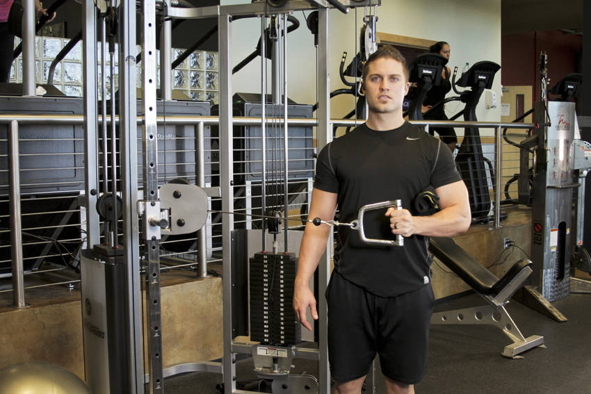 External Rotation with Cable — start position