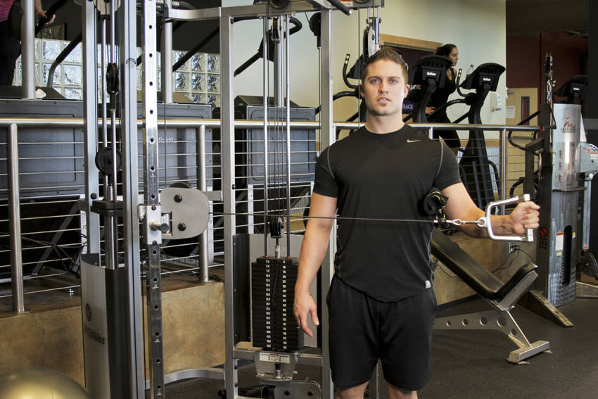 External Rotation with Cable — end position