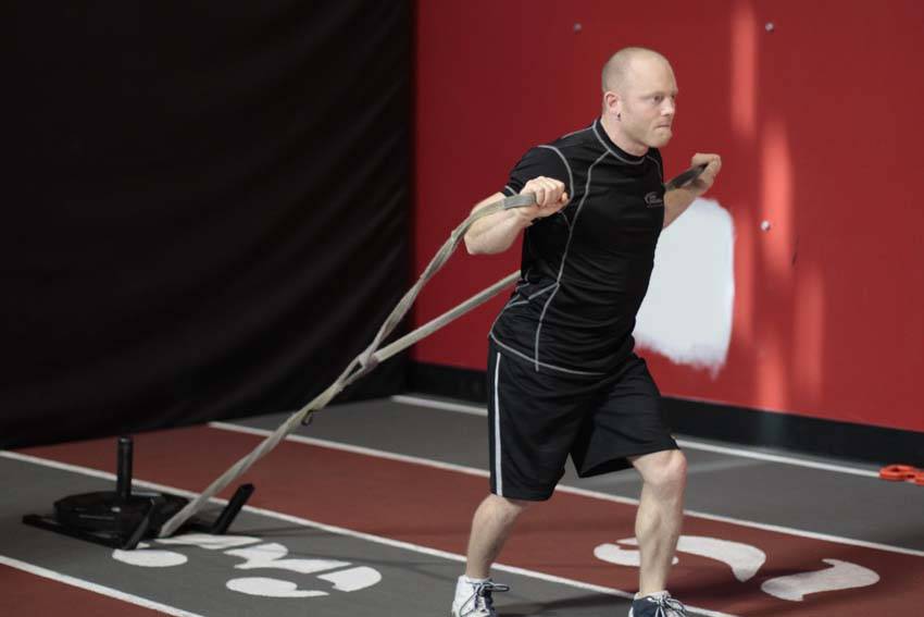 Forward Drag with Press — start position