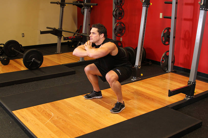 Freehand Jump Squat — start position