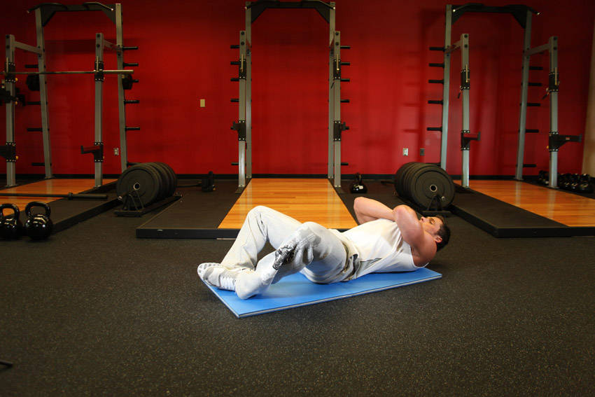Frog Sit-Ups — start position