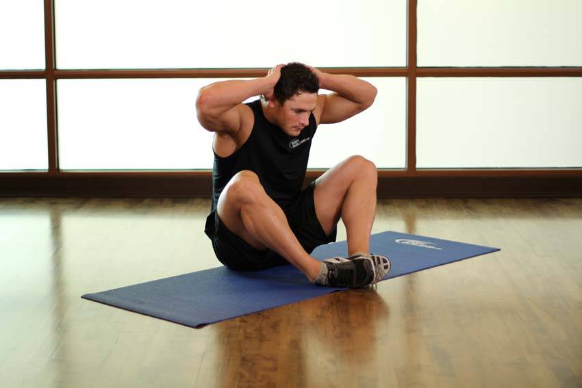 Groin and Back Stretch — start position