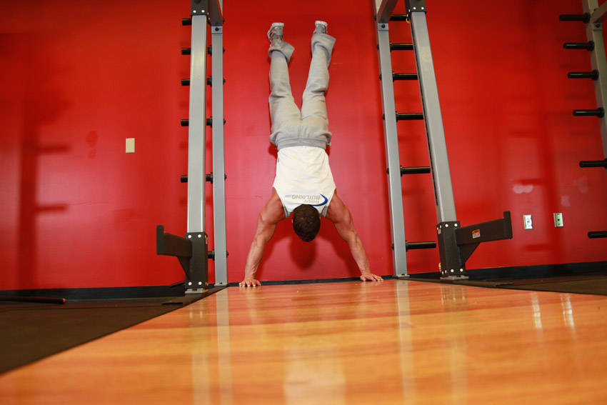 Handstand Push-Ups — start position