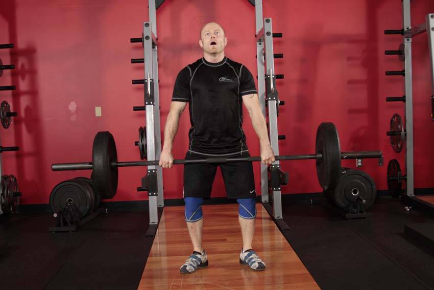 Hang Clean — start position