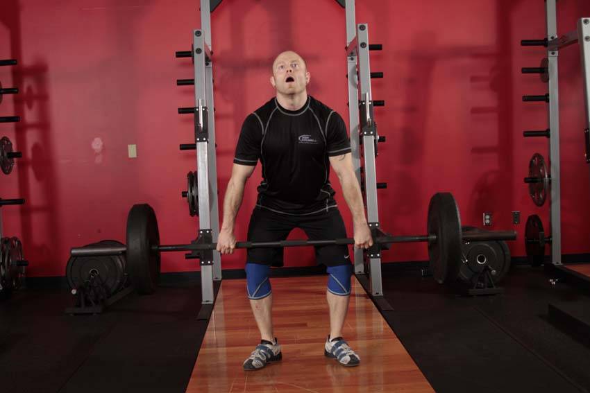 Hang Clean — end position