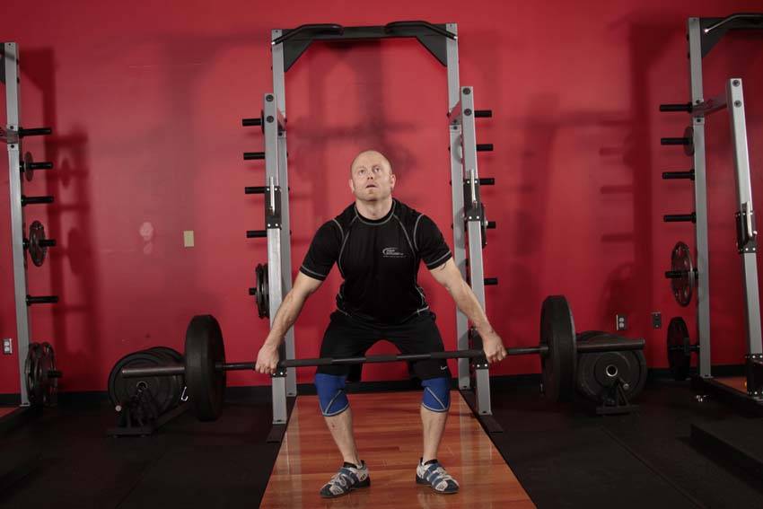 Hang Snatch — start position
