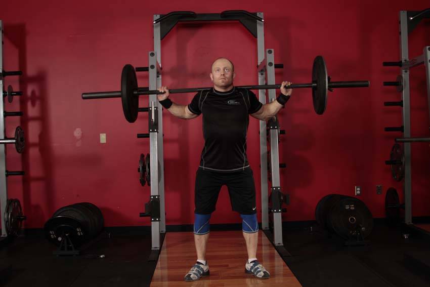 Heaving Snatch Balance — start position