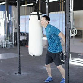 Heavy Bag Thrust — start position
