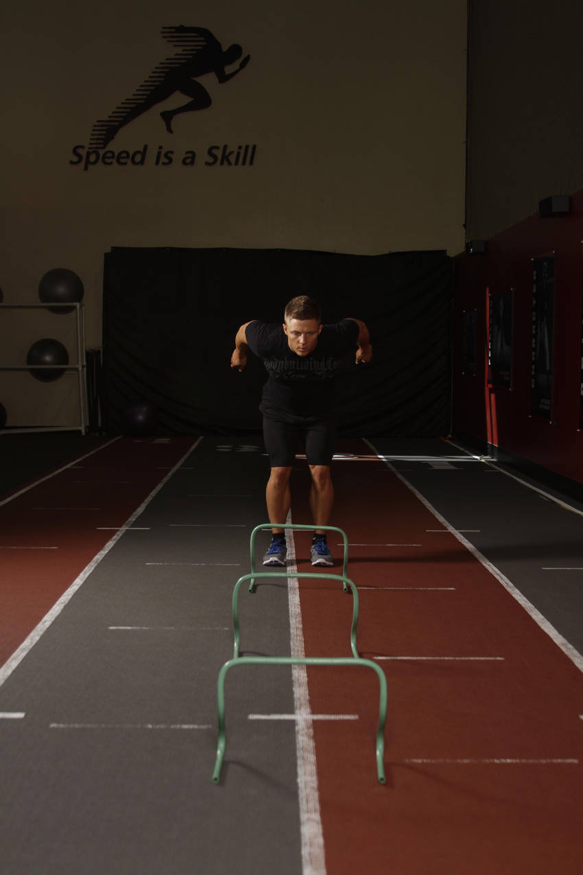 Hurdle Hops — start position