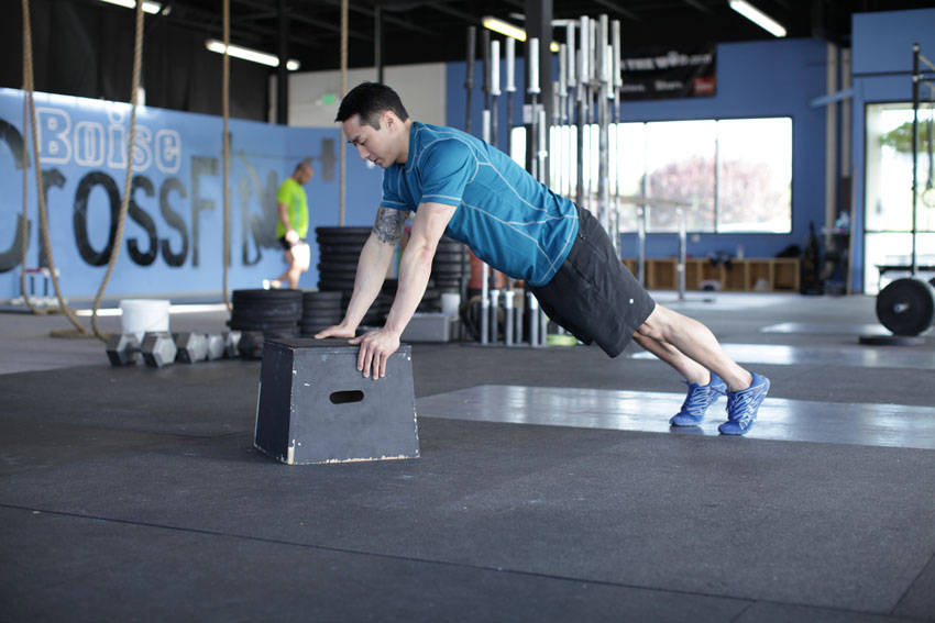 Incline Push-Up — end position