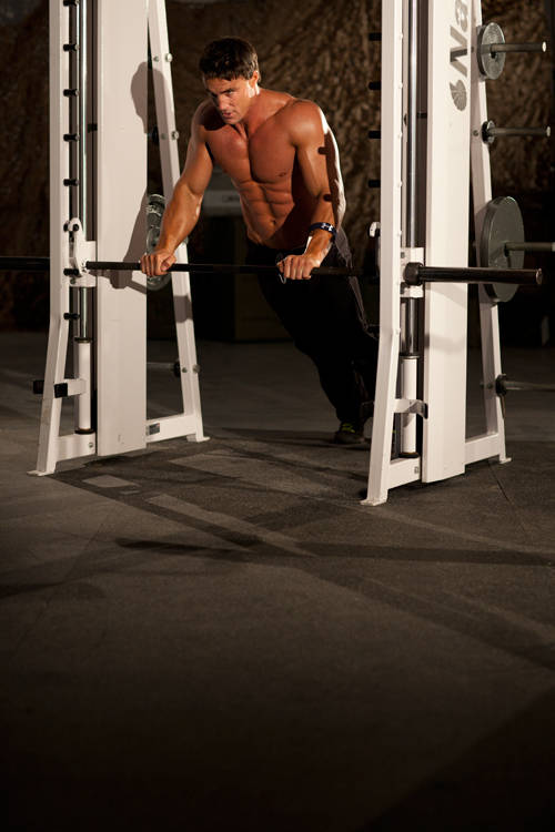 Incline Push-Up Medium — start position
