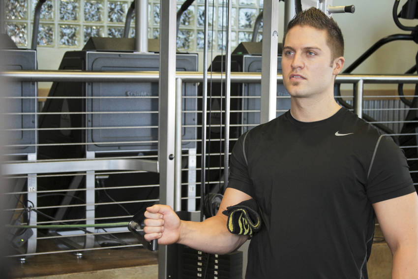 Internal Rotation with Band — start position