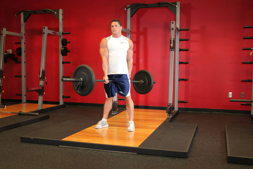Jefferson Squats — start position