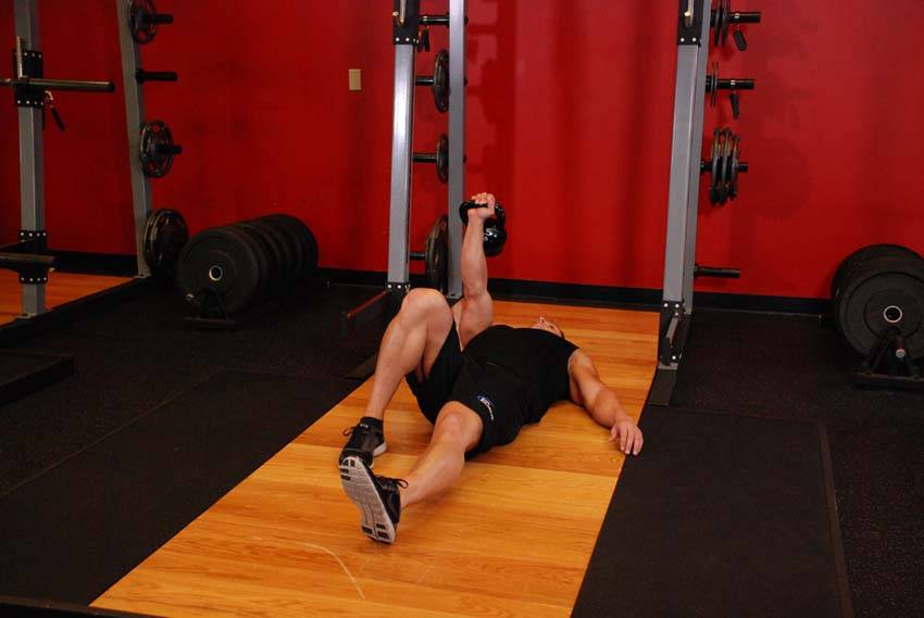 Kettlebell Turkish Get-Up (Lunge style) — start position
