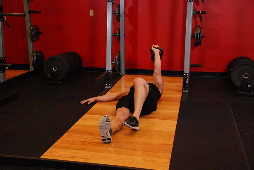 Kettlebell Turkish Get-Up (Squat style) — start position