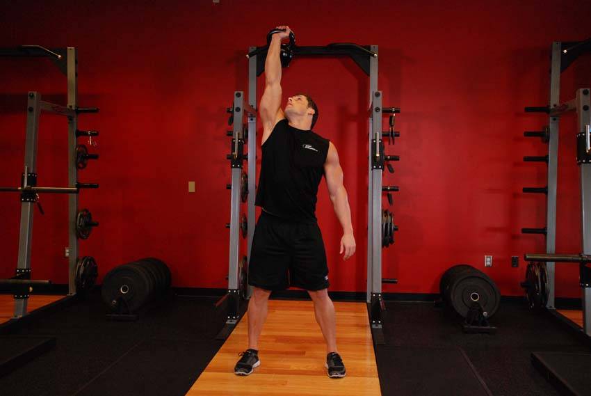 Kettlebell Windmill — start position