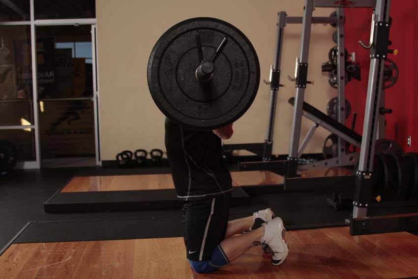 Kneeling Jump Squat — start position