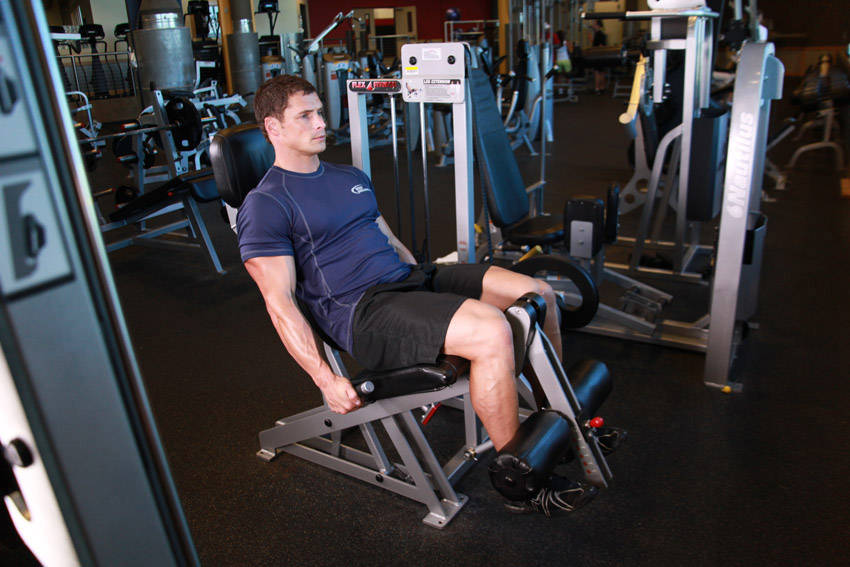 Leg Extensions — start position