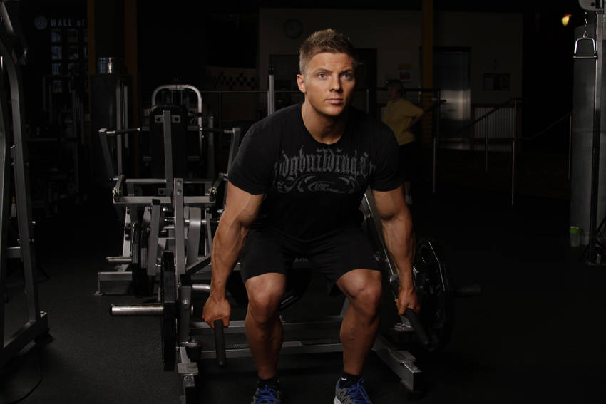 Leverage Deadlift — start position