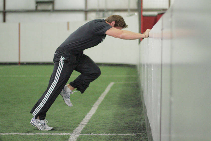 Linear Acceleration Wall Drill — start position