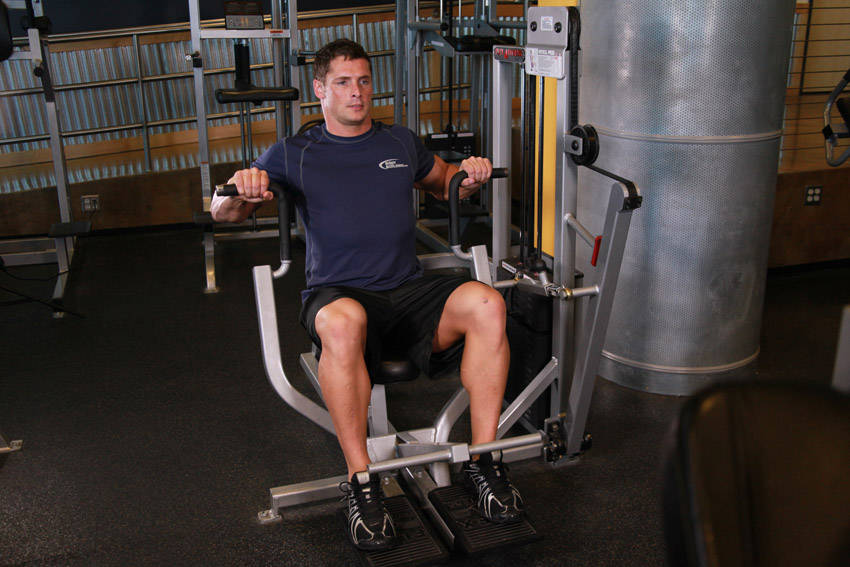 Machine Bench Press — start position