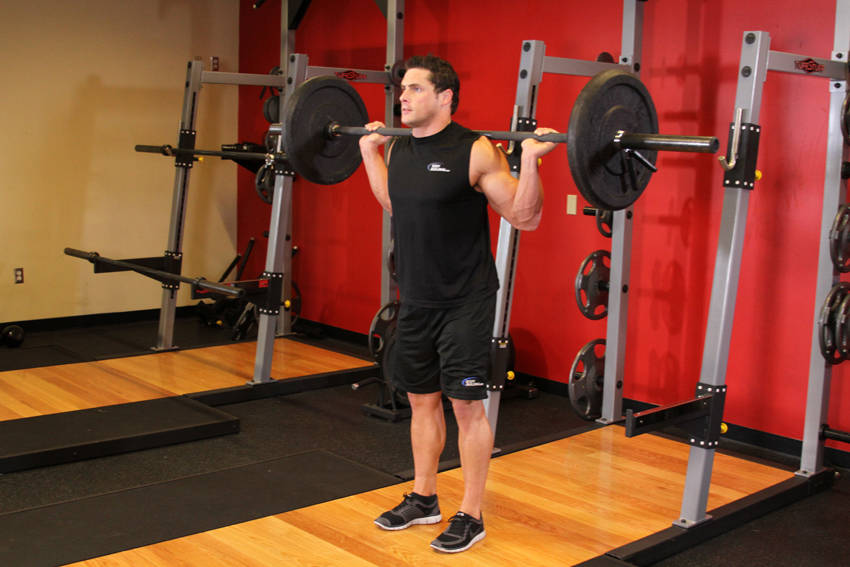 Narrow Stance Squats — start position