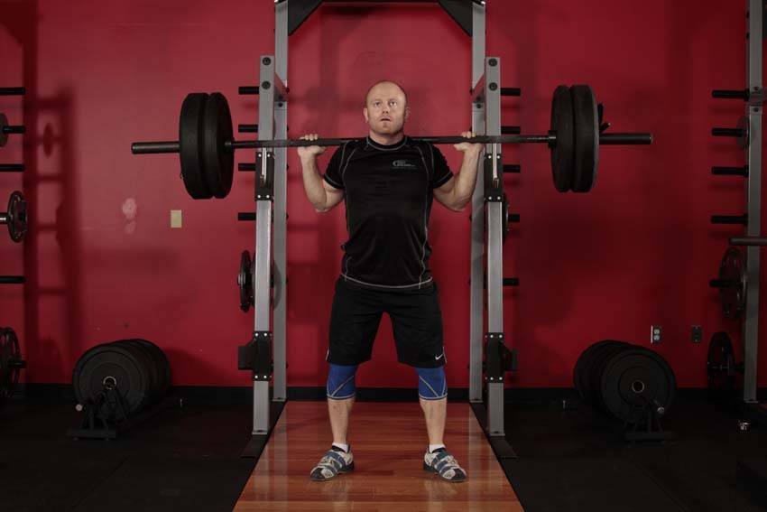 Olympic Squat — start position