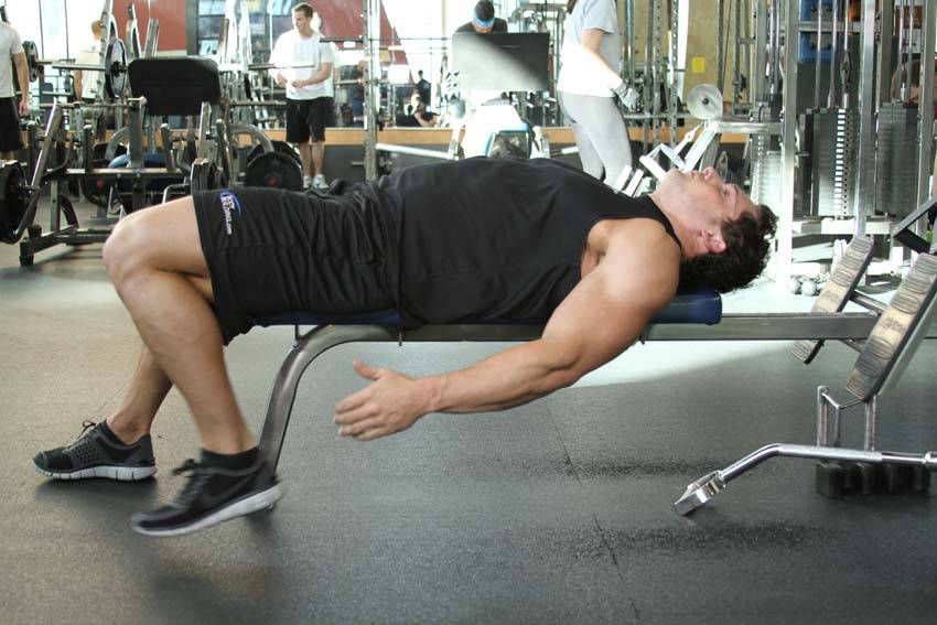 On-Your-Back Quad Stretch — start position
