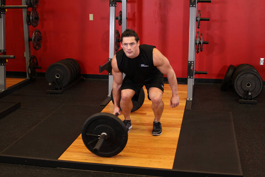 One-Arm Side Deadlift — start position