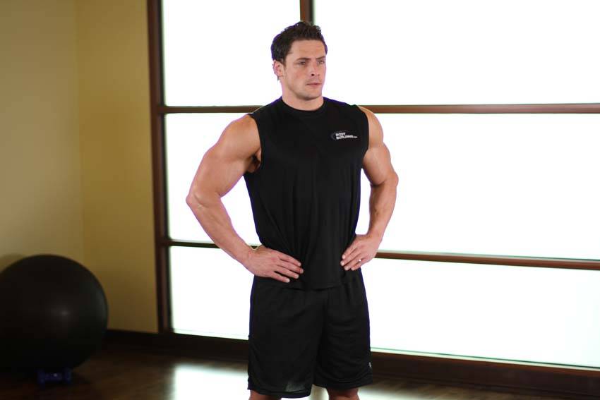 Overhead Stretch — start position