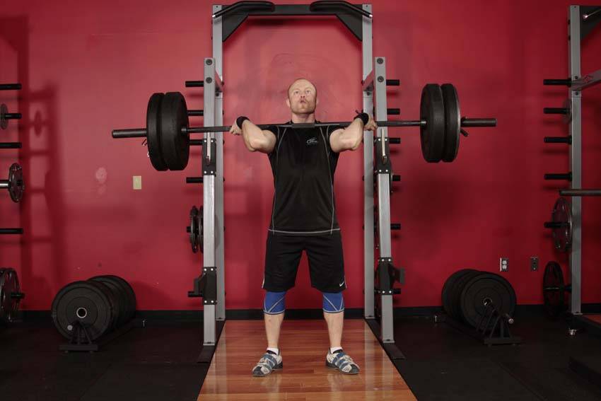 Power Jerk — start position