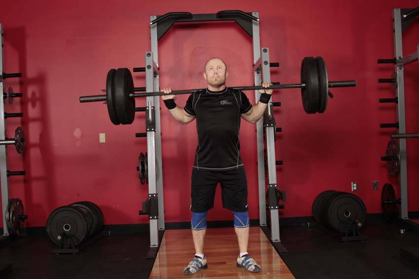 Push Press - Behind the Neck — start position