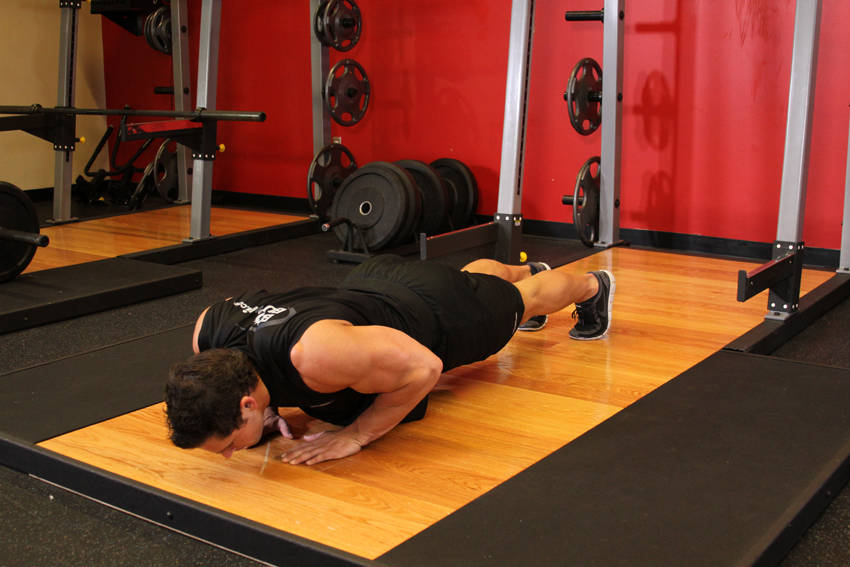 Pushups (Close and Wide Hand Positions) — start position