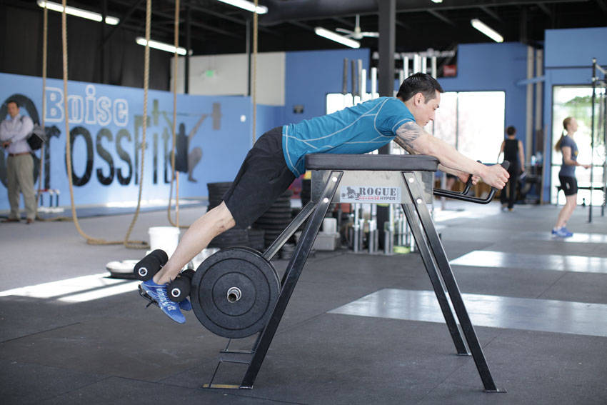 Reverse Hyperextension — end position
