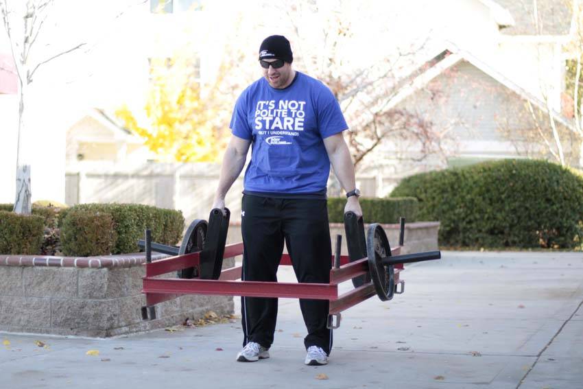Rickshaw Deadlift — end position